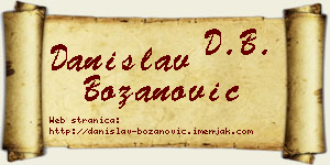 Danislav Božanović vizit kartica